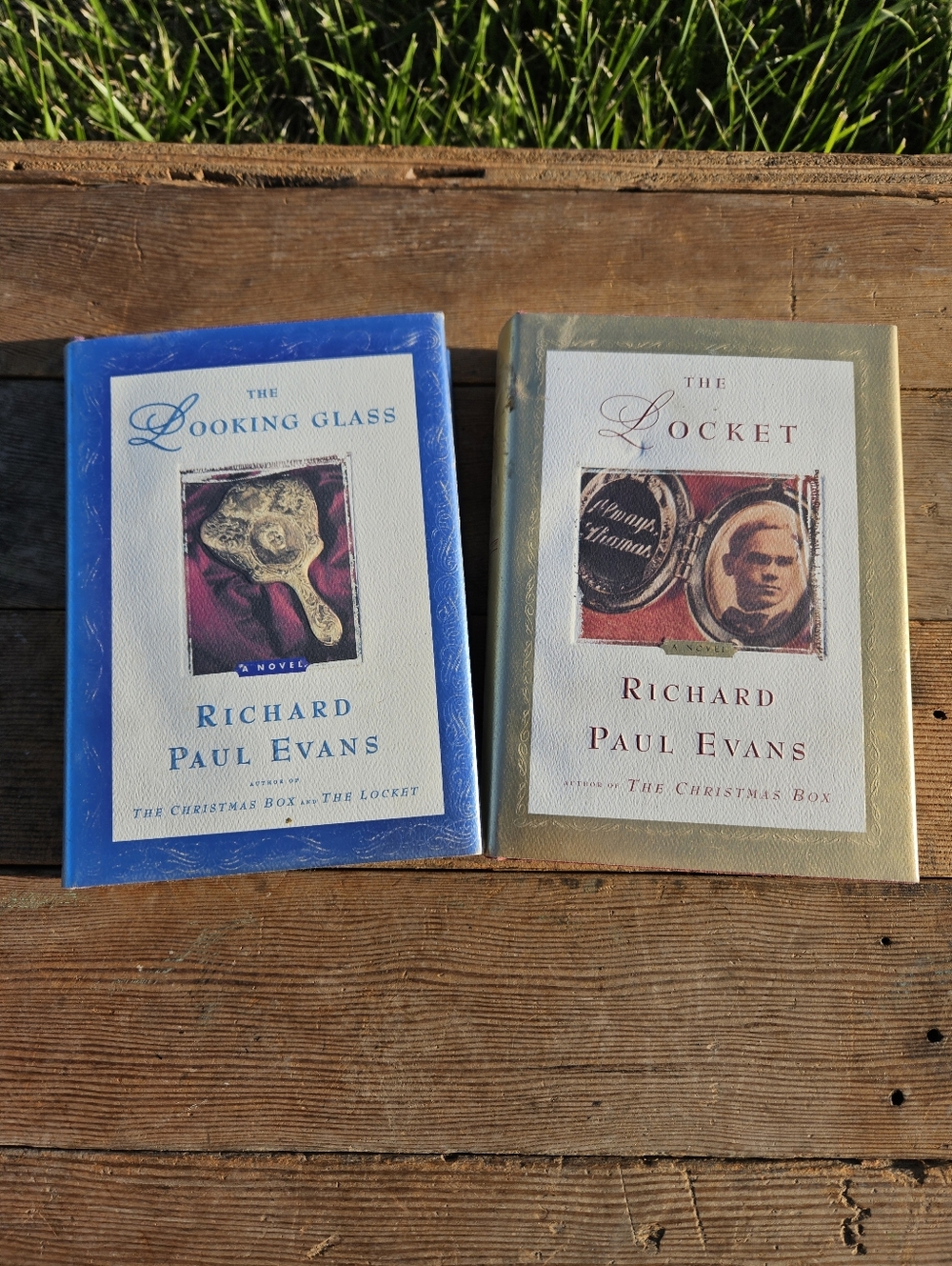 Richard Paul Evans Book Lot: The Looking Glass & The Locket HC DJ Novels